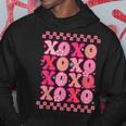 Xoxo Valentine Retro Groovy Heart Love Funny Valentines Day Hoodie Funny Gifts