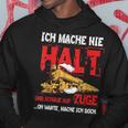 Zug Train Schaffner Bahn Mann Junge Geschenk Eisenbahn Hoodie Lustige Geschenke