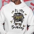 32Nd Birthday Decorations Girl Messy Bun 32 Years Old Bday Hoodie Unique Gifts