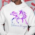 Believe In Magic Einhorn-Hoodie, Vintage-Fantasiekunst für Pferdefans Lustige Geschenke