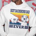 Best Dachshund Dad Ever Dog Vintage Animal Lovers Gifts Gift For Mens Hoodie Unique Gifts