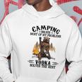 Camping und Vodka Bären-Lagerfeuer Hoodie, Lustiger Spruch Tee Lustige Geschenke