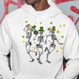 Cute Dancing Skeletons Happy St Patricks Day Family Outfit Hoodie Unique Gifts