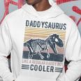 Daddysaurus Funny Like A Regular Daddy But Cooler T-Rex Men Hoodie Graphic Print Hooded Sweatshirt Funny Gifts
