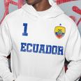 Ecuador Soccer Jersey Number One Ecuadorian Flag Futebol Fan Men Hoodie Personalized Gifts