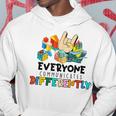 Everyone Communicates Differently Autism Special Education Hoodie Unique Gifts