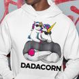 Fathers Day Gift Unicorn Dad Funny Dadacorn Men Hoodie Unique Gifts