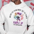 Floral Purple Up For Military Kids Month Military Child Hoodie Unique Gifts