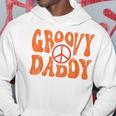 Groovy Daddy 70S Aesthetic Nostalgia 1970S Retro Dad Hoodie Funny Gifts