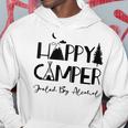 Happy Camper Fueled By Alcohol Funny Drinking Party Camping Hoodie Unique Gifts