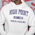 High Point North Carolina Nc Vintage Athletic Sports Design Hoodie Unique Gifts