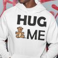 Hug Me With Cute Teddy Bear Men Hoodie Graphic Print Hooded Sweatshirt Funny Gifts