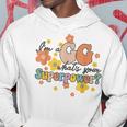 Im A Gg Whats Yours Superpower Funny Great Grandma Groovy Hoodie Unique Gifts