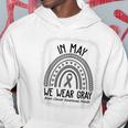 In May We Wear Gray Brain Cancer Awareness Month Hoodie Unique Gifts