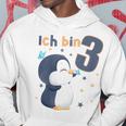 Kinder 3 Jahre Alt Ich Bin 3 Pinguine Pinguin 3 Geburtstag Hoodie Lustige Geschenke