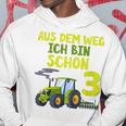 Kinder Ich Bin Schon 3 Traktor Hoodie für Jungen, Trecker Motiv Lustige Geschenke