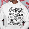 Legenden Februar 1938 Geburtstag Hoodie, 85 Jahre Herren Tee Lustige Geschenke