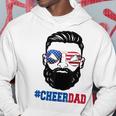 Mens Mens Cheer Dad Fathers Day Patriotic 4Th Of July Beard Dad Hoodie Unique Gifts