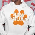Paw Squad Orange Dog Cat Paw Print Animal Rescue Team Hoodie Unique Gifts