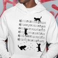 Piano Music Cat Lover Funny Pianist Piano Lover Kitty Kitten Hoodie Funny Gifts