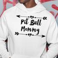Pit Bull Mommy With Heart And Arrows Men Hoodie Personalized Gifts