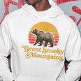 Retro Great Smoky Mountains National Park Bear 80S Graphic Hoodie Unique Gifts