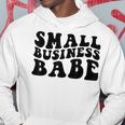 Small Business Babe Funny Saying Retro Men Hoodie Graphic Print Hooded Sweatshirt Personalized Gifts