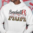 Softball Baseball Mom Leopard Mothers Day Hoodie Unique Gifts