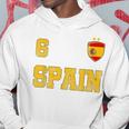 Spain Soccer Spanish Football Number Six Futebol Jersey Fan Men Hoodie Graphic Print Hooded Sweatshirt Personalized Gifts