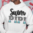 Swim Pipi Swimming Diving Camo Western Fathers Day Hoodie Personalized Gifts