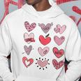 Teacher Valentine Teaching Fills My Heart Teacher Men Hoodie Graphic Print Hooded Sweatshirt Funny Gifts