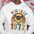 Vintage 47Th Birthday Dog Pug Vintage 1972 Classic Men Hoodie Personalized Gifts