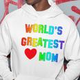 Worlds Greatest Mom Rainbow Hoodie Unique Gifts