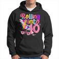 10 Years Old Birthday Rolling Into 10 Years Roller Skates Hoodie