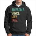 11 Years Old Awesome Since May 2012 11Th Birthday Hoodie