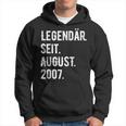 16 Geburtstag Geschenk 16 Jahre Legendär Seit August 2007 Hoodie