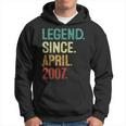 16 Years Old Legend Since April 2007 16Th Birthday Hoodie
