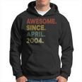 19 Year Old Awesome Since April 2004 19Th Birthday Hoodie