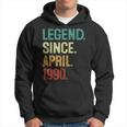 33 Years Old Legend Since April 1990 33Th Birthday Hoodie