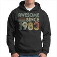 40 Year Old Awesome Since 1983 40Th Birthday Decorations Hoodie