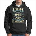 40Th Birthday Gifts Vintage Legends Born In 1983 40 Year Old Hoodie
