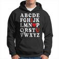 Alphabet Abc I Love You Valentines Day Heart Gifts Him Her V2 Hoodie