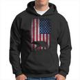 American Bear Hunter Patriotic For Dad Fathers Day Gift For Mens Hoodie