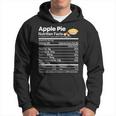 Apple Pie Nutrition Facts Funny Thanksgiving Christmas Men Hoodie Graphic Print Hooded Sweatshirt