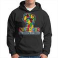 Autism Dad His Fight Is My Fight Puzzle Fist Hoodie