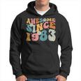 Awesome Since 1983 40Th Birthday Retro Gifts Born In 1983 Hoodie