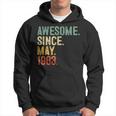 Awesome Since May 1983 40 Years Old Gifts 40Th Birthday Gift Hoodie