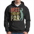 Best Dad By Par Daddy Gift Golf Lover Golfer Fathers Day Hoodie