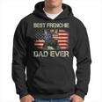 Best Frenchie Dad Ever Bulldog American Flag Gift Hoodie