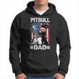 Best Pitbull Dad Ever American Flag 4Th Of July Gift For Mens Hoodie